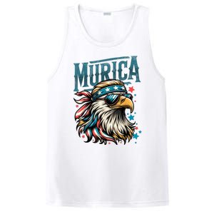 4th Of July Bald Eagle Mullet Murica Usa Usa Merica PosiCharge Competitor Tank