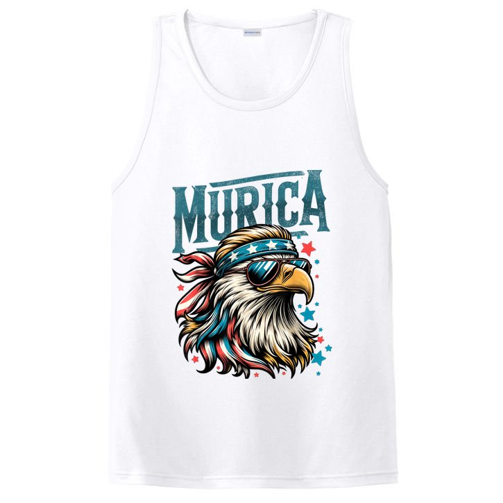 4th Of July Bald Eagle Mullet Murica Usa Usa Merica PosiCharge Competitor Tank