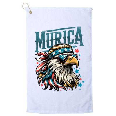 4th Of July Bald Eagle Mullet Murica Usa Usa Merica Golf Towel