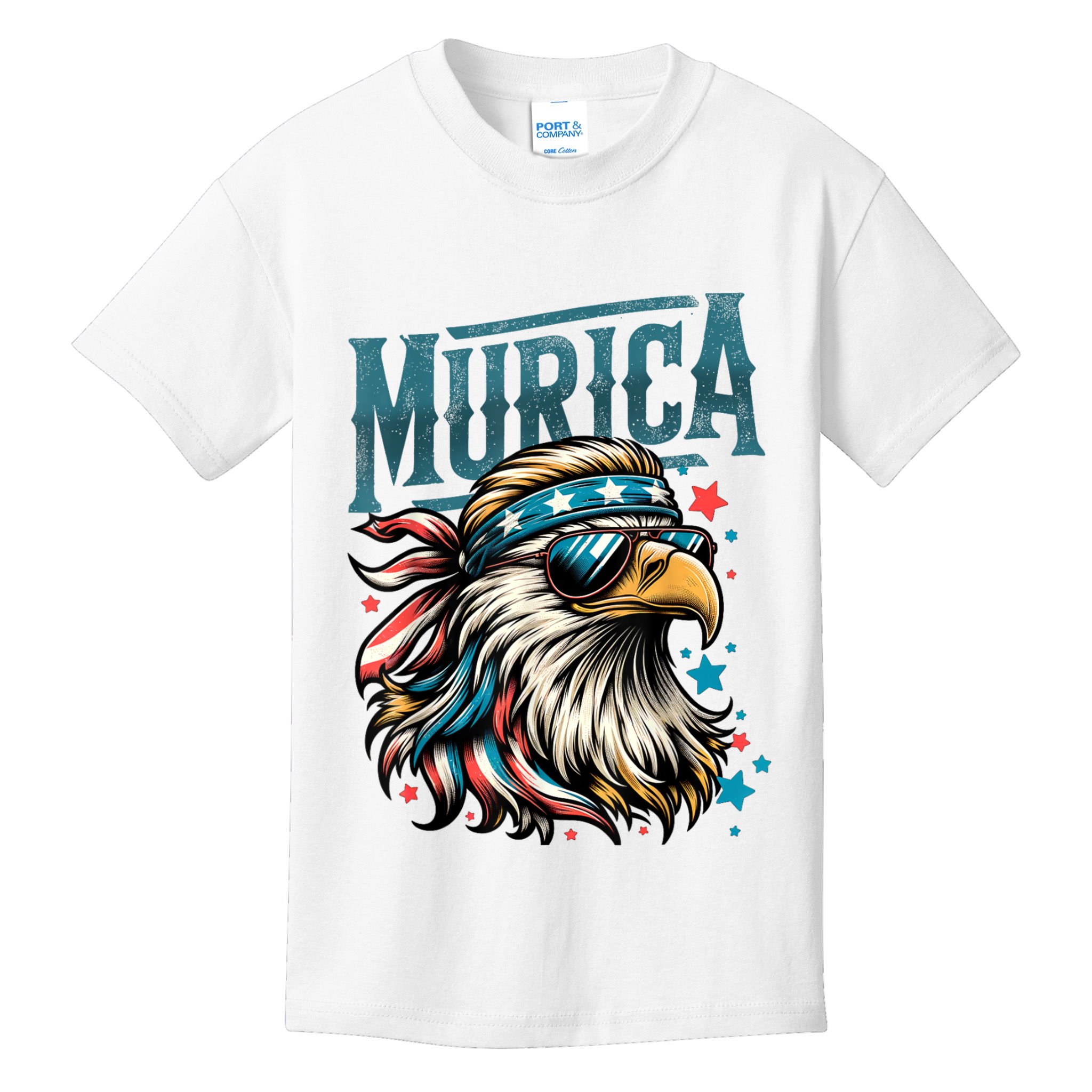 4th Of July Bald Eagle Mullet Murica Usa Usa Merica Kids T-Shirt
