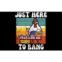 4th Of July Chicken Fireworks Here To Bang Retro America Bumper Sticker