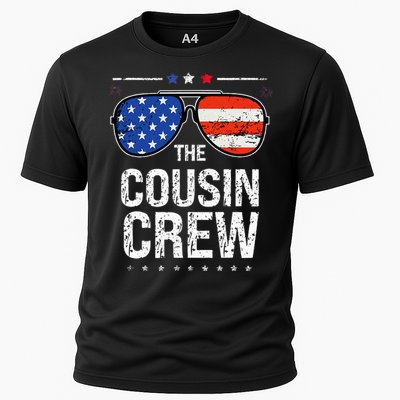 4th Of July Red White And Blue Cousin Crew Sunglasse Independence Day Gift Cooling Performance Crew T-Shirt