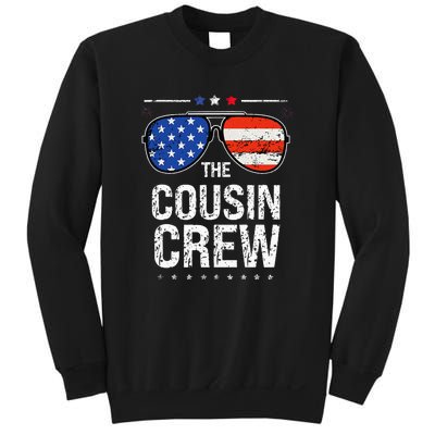 4th Of July Red White And Blue Cousin Crew Sunglasse Independence Day Gift Sweatshirt