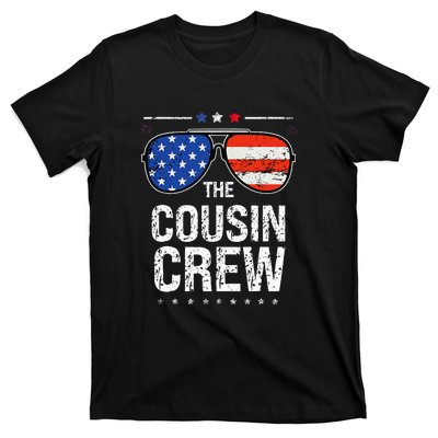 4th Of July Red White And Blue Cousin Crew Sunglasse Independence Day Gift T-Shirt