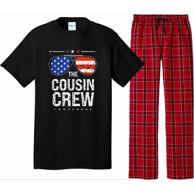 4th Of July Red White And Blue Cousin Crew Sunglasse Independence Day Gift Pajama Set