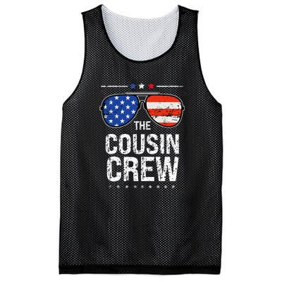 4th Of July Red White And Blue Cousin Crew Sunglasse Independence Day Gift Mesh Reversible Basketball Jersey Tank