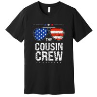 4th Of July Red White And Blue Cousin Crew Sunglasse Independence Day Gift Premium T-Shirt