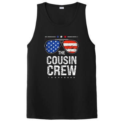 4th Of July Red White And Blue Cousin Crew Sunglasse Independence Day Gift PosiCharge Competitor Tank