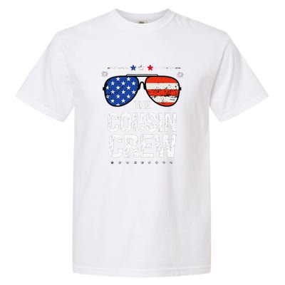 4th Of July Red White And Blue Cousin Crew Sunglasse Independence Day Gift Garment-Dyed Heavyweight T-Shirt