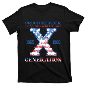 4th Of July Generationx Retro Style Us Flags T-Shirt