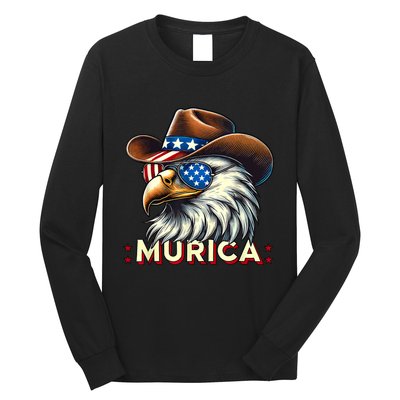 4th Of July Bald Eagle Mullet Murica Usa Usa Merica Long Sleeve Shirt
