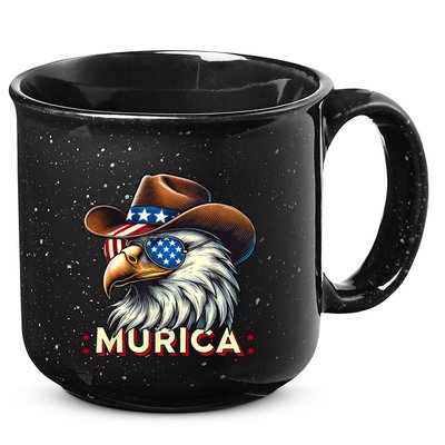 4th Of July Bald Eagle Mullet Murica Usa Usa Merica 15oz Campfire Ceramic Mug