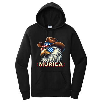 4th Of July Bald Eagle Mullet Murica Usa Usa Merica Women's Pullover Hoodie