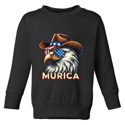 4th Of July Bald Eagle Mullet Murica Usa Usa Merica Toddler Sweatshirt