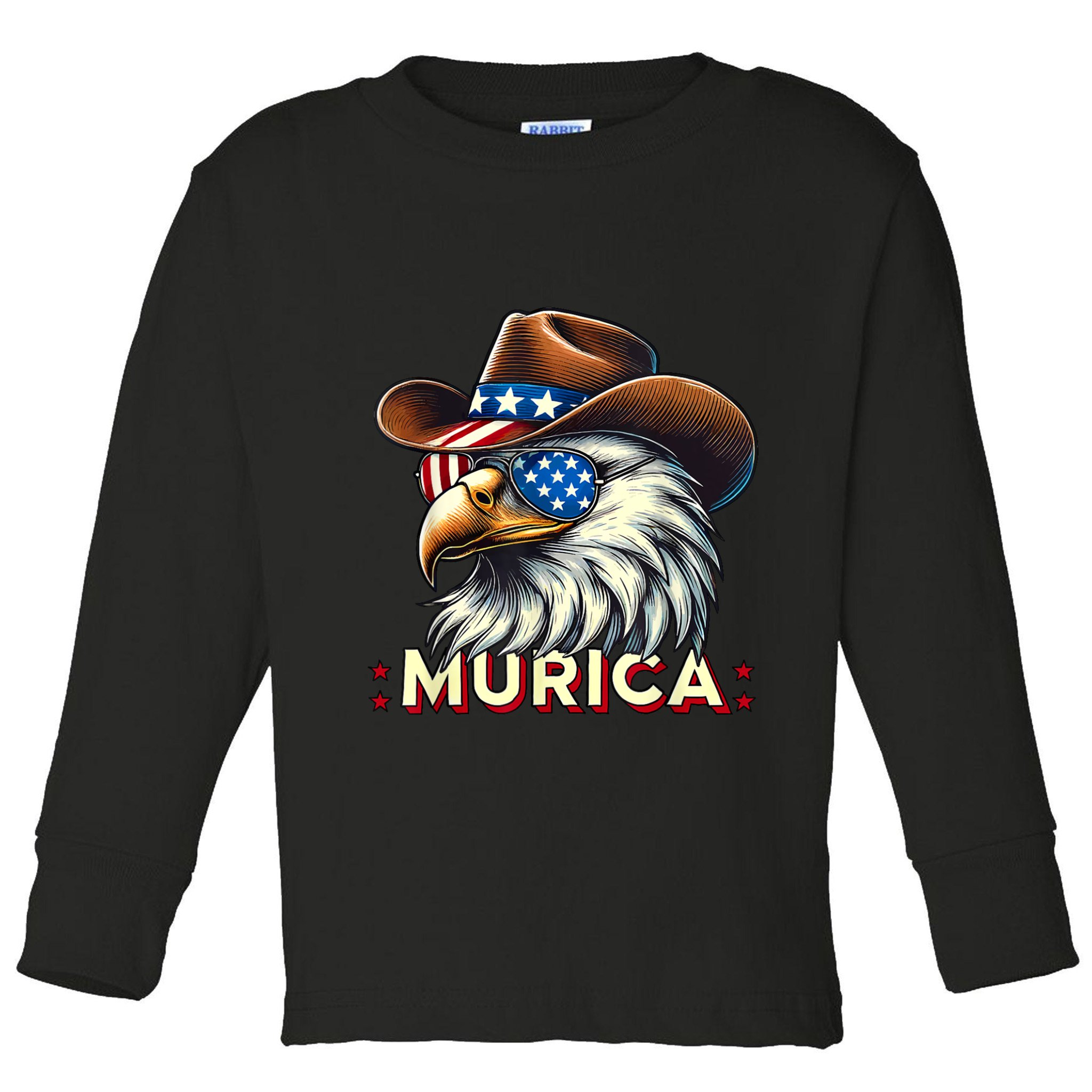 4th Of July Bald Eagle Mullet Murica Usa Usa Merica Toddler Long Sleeve Shirt
