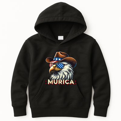 4th Of July Bald Eagle Mullet Murica Usa Usa Merica Kids Hoodie