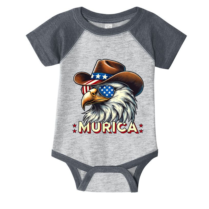 4th Of July Bald Eagle Mullet Murica Usa Usa Merica Infant Baby Jersey Bodysuit