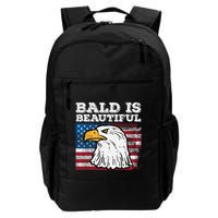 4th Of July Bald Is Beautiful Eagle Patriotic Backpack
