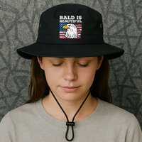 4th Of July Bald Is Beautiful Eagle Patriotic Bucket Hat