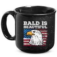 4th Of July Bald Is Beautiful Eagle Patriotic 15oz Campfire Ceramic Mug