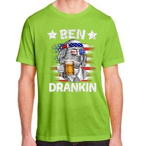 4th Of July Ben Drankin Ing Beer Benjamin Franklin Usa Gift Adult ChromaSoft Performance T-Shirt