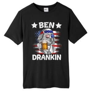 4th Of July Ben Drankin Ing Beer Benjamin Franklin Usa Gift Tall Fusion ChromaSoft Performance T-Shirt