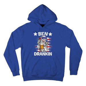 4th Of July Ben Drankin Ing Beer Benjamin Franklin Usa Gift Hoodie