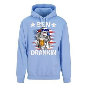 4th Of July Ben Drankin Ing Beer Benjamin Franklin Usa Gift Unisex Surf Hoodie