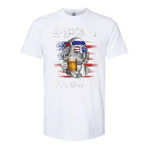 4th Of July Ben Drankin Ing Beer Benjamin Franklin Usa Gift Softstyle CVC T-Shirt