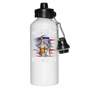 4th Of July Ben Drankin Ing Beer Benjamin Franklin Usa Gift Aluminum Water Bottle