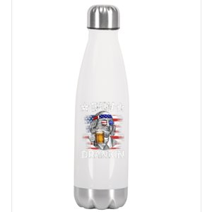 4th Of July Ben Drankin Ing Beer Benjamin Franklin Usa Gift Stainless Steel Insulated Water Bottle