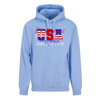 4th Of July Fun American Flag Usa Land That I Love Gift Meaningful Gift Unisex Surf Hoodie