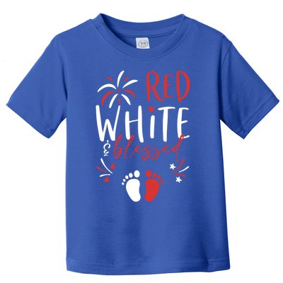 4th Of July Pregnancy Dress Cute Patriotic Reveal Gift Toddler T-Shirt