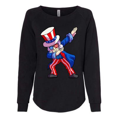 4th of July Dabbing Uncle Sam Womens California Wash Sweatshirt