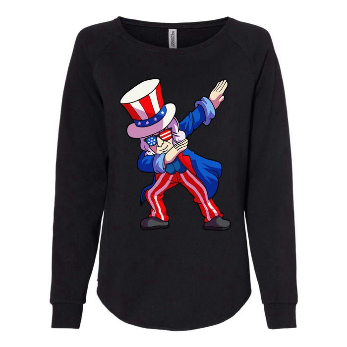 4th of July Dabbing Uncle Sam Womens California Wash Sweatshirt