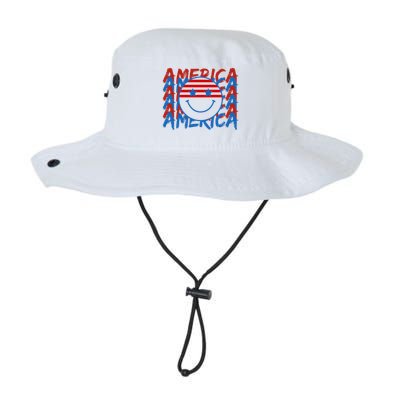 4th Of July Festive Holiday Smiley Face Bucket Hat