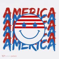 4th Of July Festive Holiday Smiley Face Softstyle Adult Sport Polo
