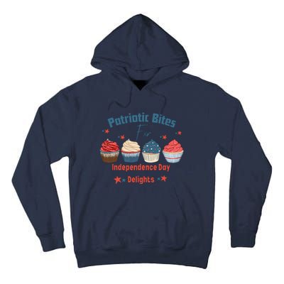 4th Of July Food Cupcakes Patriotic America Tall Hoodie