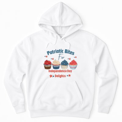 4th Of July Food Cupcakes Patriotic America Hoodie