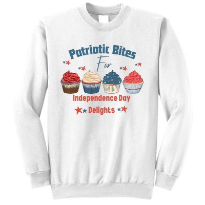 4th Of July Food Cupcakes Patriotic America Sweatshirt