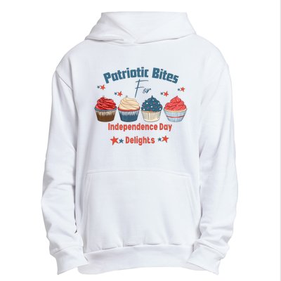 4th Of July Food Cupcakes Patriotic America Urban Pullover Hoodie