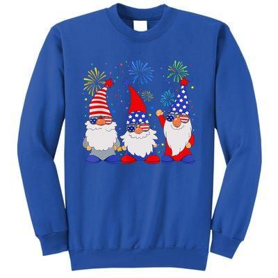 4th Of July Gnomes Patriotic American Flag Cute Gnome Tall Sweatshirt