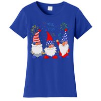 4th Of July Gnomes Patriotic American Flag Cute Gnome Women's T-Shirt