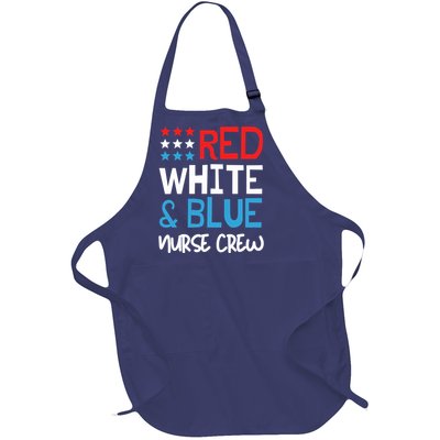 4th Of July Nurse Crew Scrub Tops Patriotic Nurses Matching Full-Length Apron With Pockets