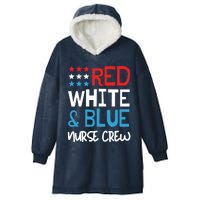 4th Of July Nurse Crew Scrub Tops Patriotic Nurses Matching Hooded Wearable Blanket