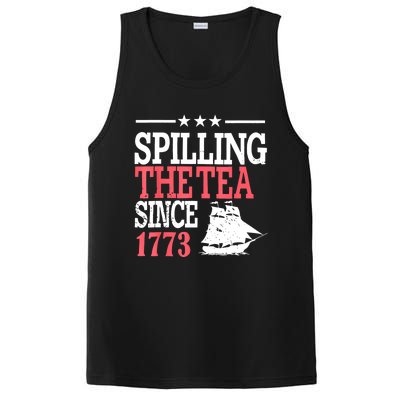 4th Of July Spilling The Tea Since 1773 PosiCharge Competitor Tank