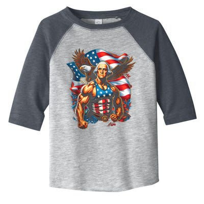 4th Of July Patriotic Funny George Washington July 4th Usa Toddler Fine Jersey T-Shirt