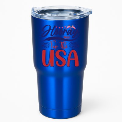 4th Of July Hooray For The Usa Patriotic Gift Tumbler