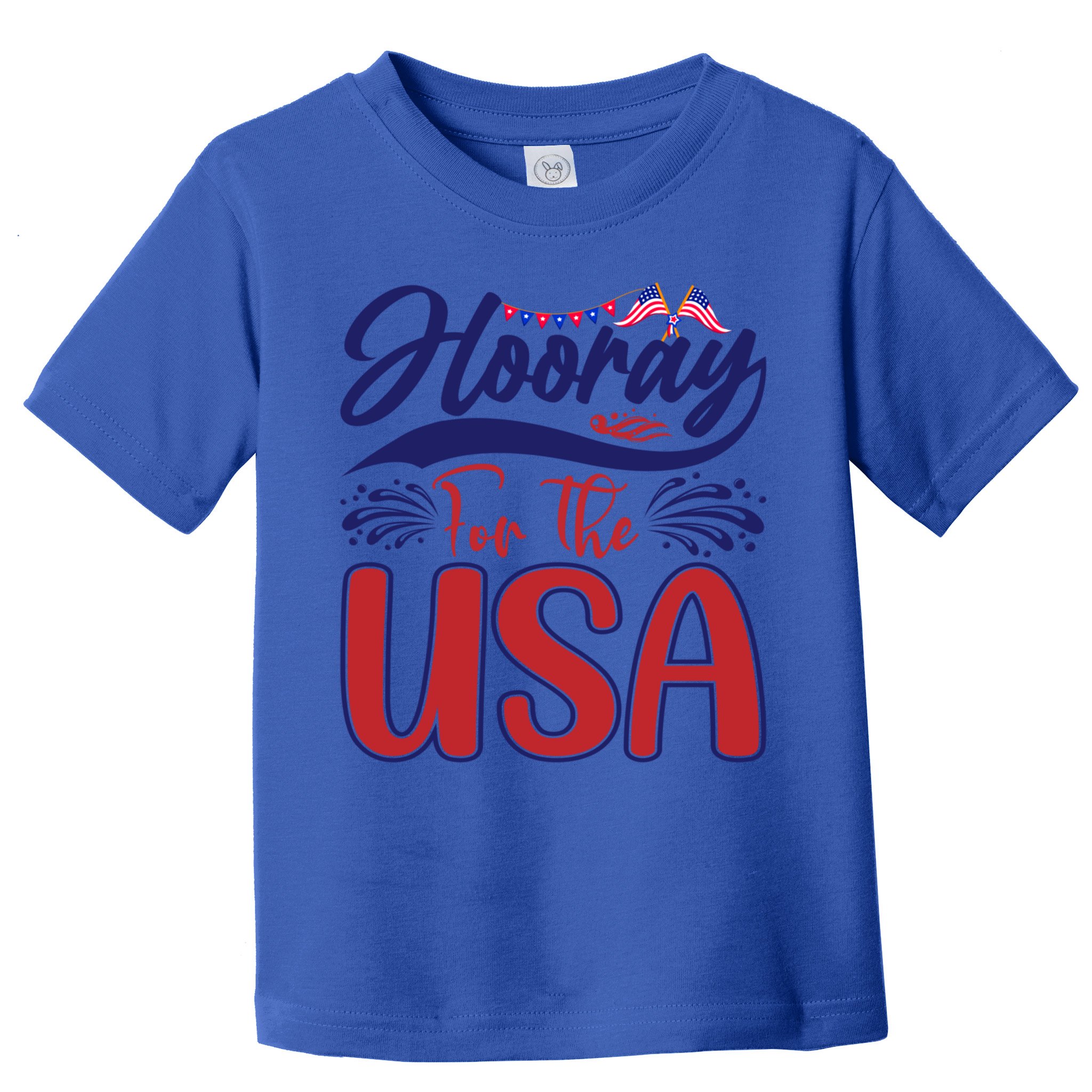 4th Of July Hooray For The Usa Patriotic Gift Toddler T-Shirt
