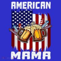 4th Of July Proud American Mama Us Flag Pride Fireworks Gift Tank Top